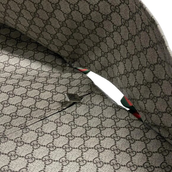 Auth GUCCI GG Plus / GG Supreme / Shelly 758686 Beige Dark Brown Multi PVC - Picture 16 of 16
